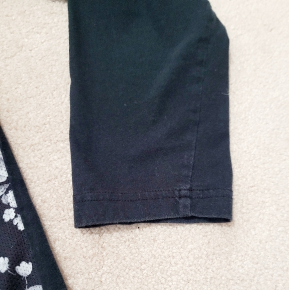 BEANS & BONES Men's Floral Black And Gray Jersey Long Sleeve T-shirt Size Large - Picture 5 of 10